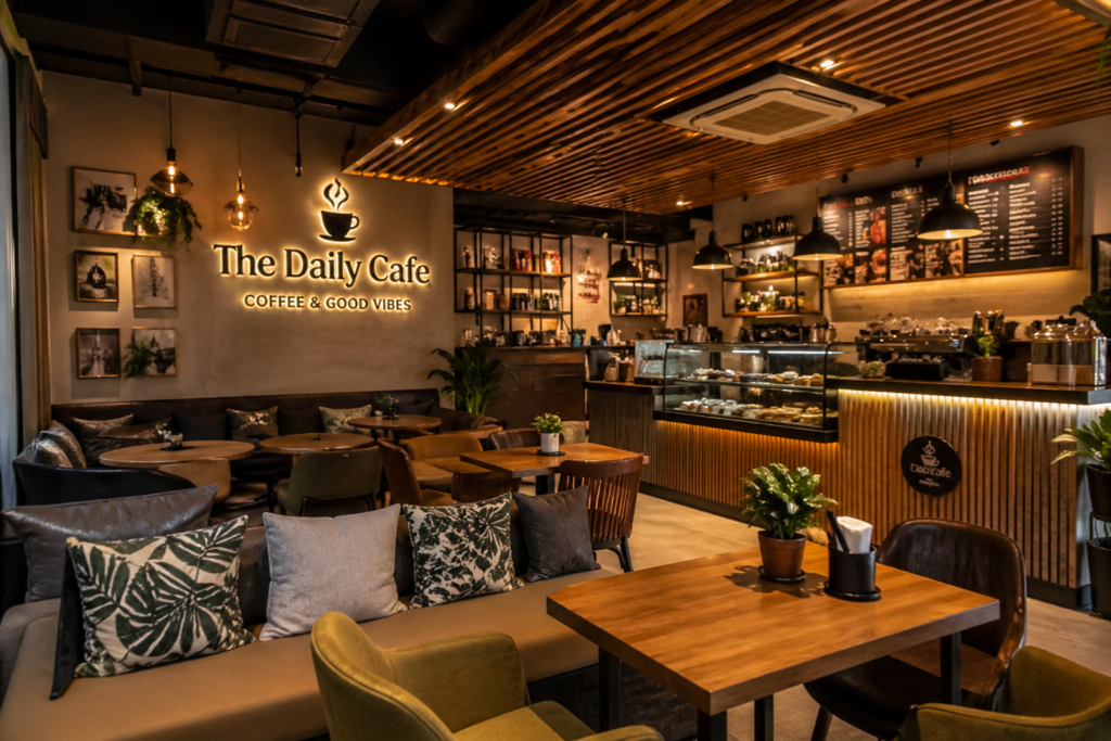 Front entrance of The Daily Cafe
